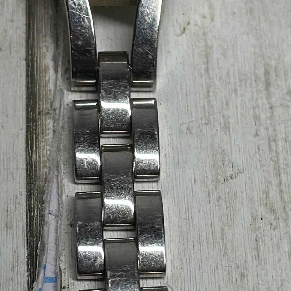 Fossil F2 Silver Tone Barrel Case Blue Dial Women's Watch ES-9315‎ needs BATTERY